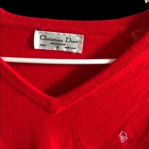 Christian Dior monsieur v neck sweater